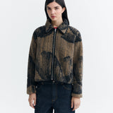 Chaqueta THINKING MU Kendra Camel Lotus Jacquard - vista oficial 1