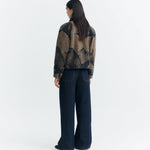 Chaqueta THINKING MU Kendra Camel Lotus Jacquard - vista oficial 4