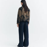 Chaqueta THINKING MU Kendra Camel Lotus Jacquard - vista oficial 4