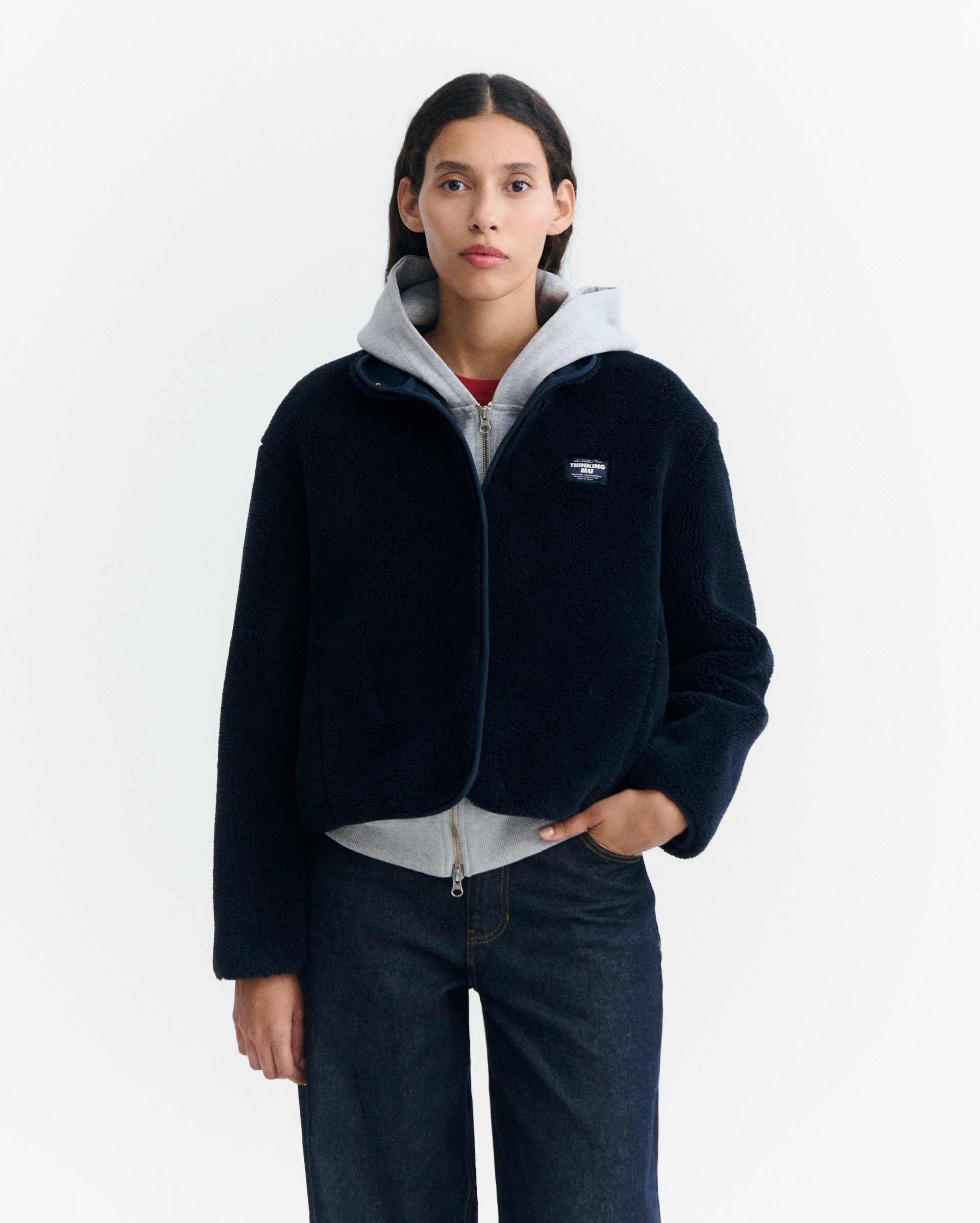 Chaqueta THINKING MU Kourtney Navy - vista oficial 1