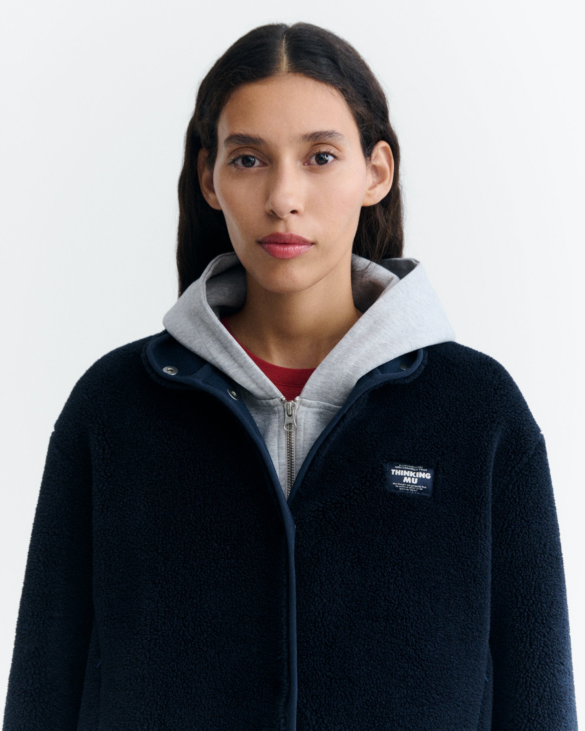 Chaqueta THINKING MU Kourtney Navy - vista oficial 2