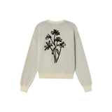 THINKING MU Philis-Pullover aus Merinowolle mit Blumenmuster