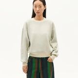 THINKING MU Philis-Pullover aus Merinowolle mit Blumenmuster