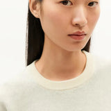 THINKING MU Philis-Pullover aus Merinowolle mit Blumenmuster