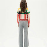 THINKING MU Merino Wool Grid Philis Sweater