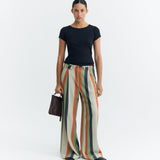 Pantalón THINKING MU Pat Wide Leg Stripes