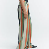Pantalón THINKING MU Pat Wide Leg Stripes