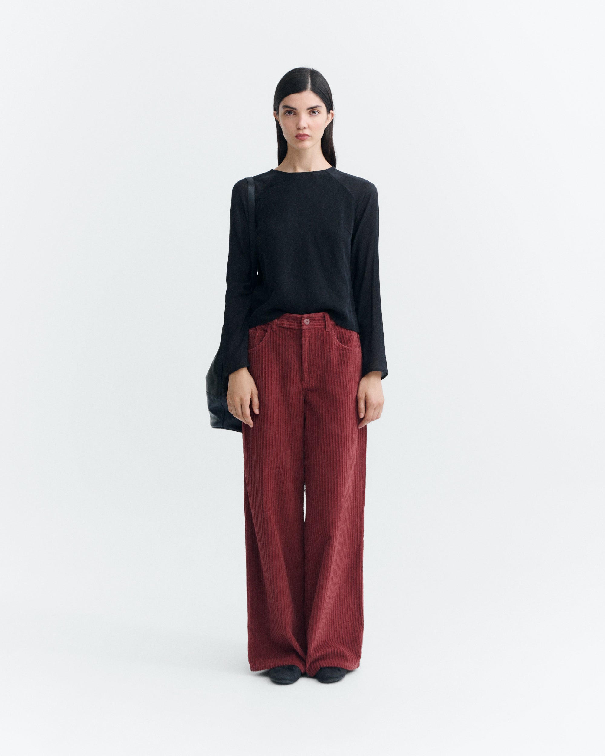 Pantalones THINKING MU Hedda Mahogany Corduroy - vista oficial 3