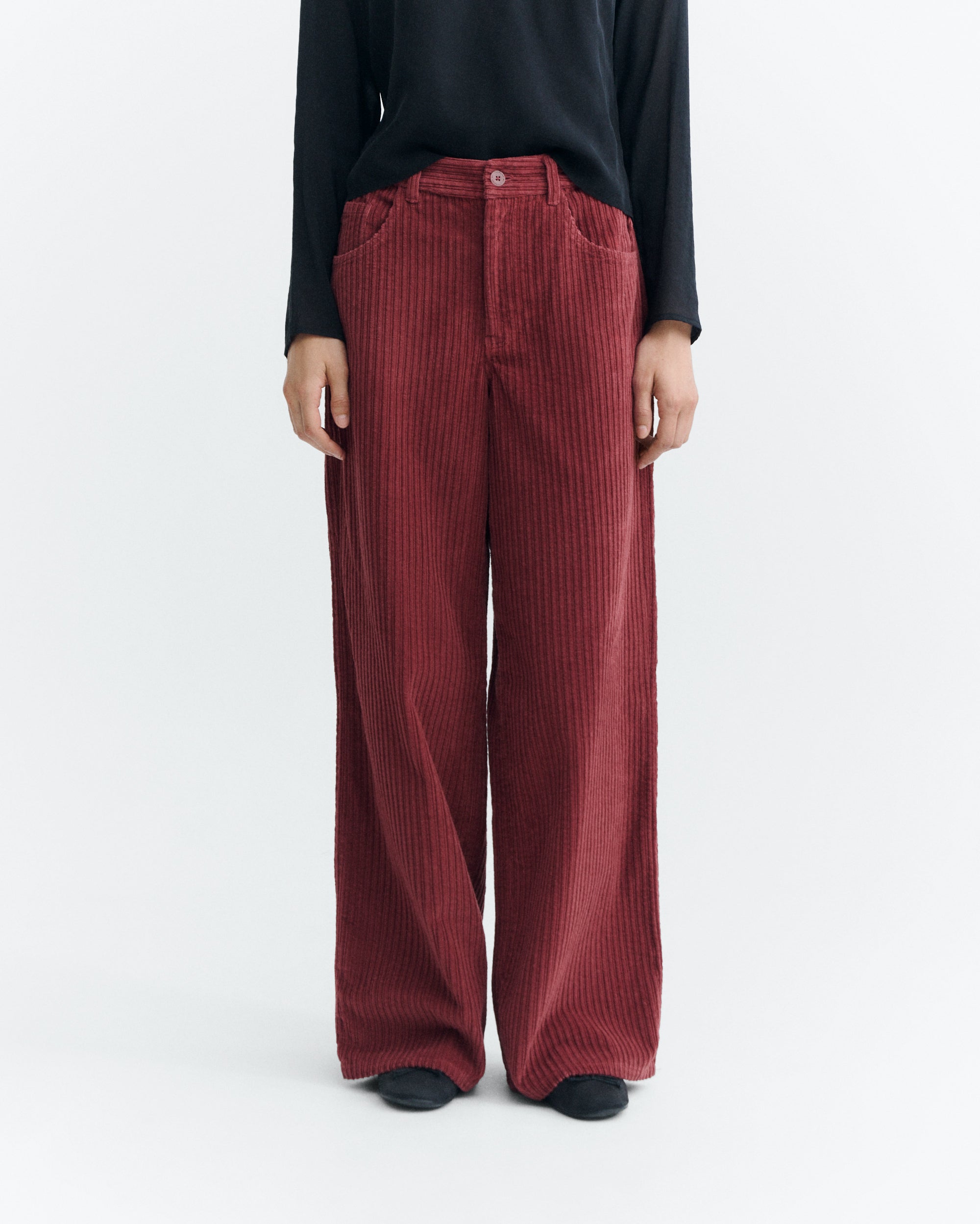 Pantalones THINKING MU Hedda Mahogany Corduroy - vista oficial 1