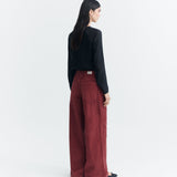 Pantalones THINKING MU Hedda Mahogany Corduroy - vista oficial 4