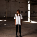 LATITUDE FIRE Stempel Weißes T-Shirt