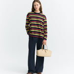 Camiseta THINKING MU Emily R Rex Yarnd Dyed Multicolor - vista oficial 2