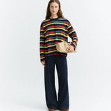Camiseta THINKING MU Emily R Rex Yarnd Dyed Multicolor - vista oficial 3