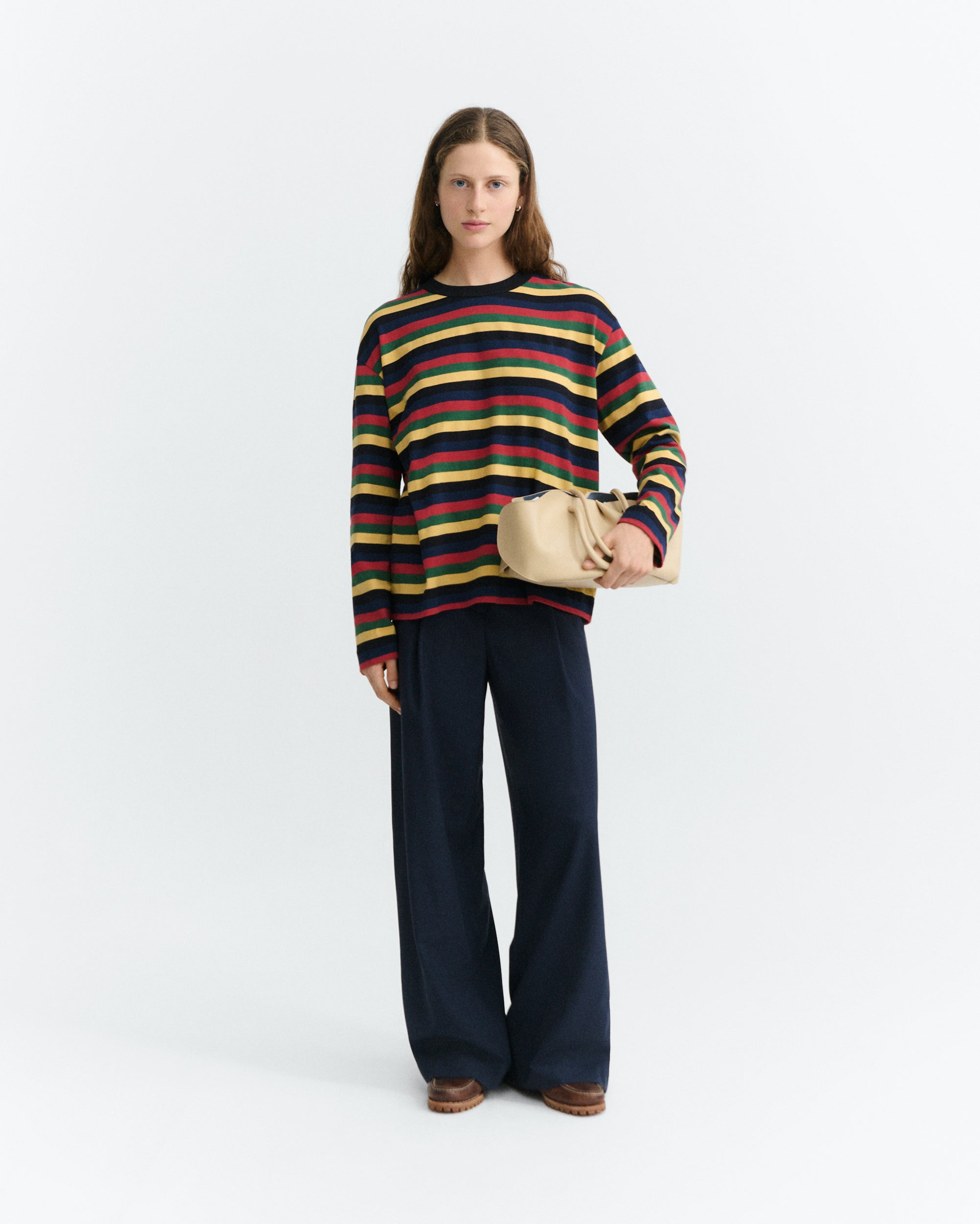 Camiseta THINKING MU Emily R Rex Yarnd Dyed Multicolor - vista oficial 3