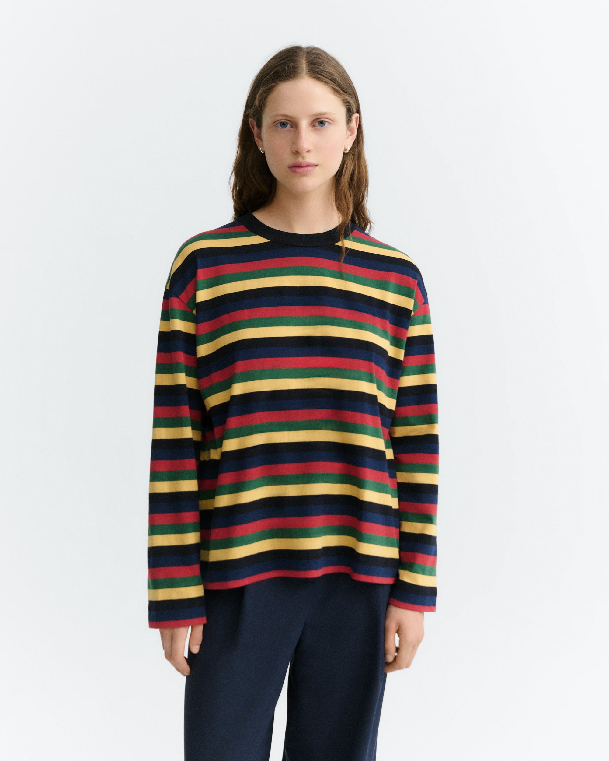Camiseta THINKING MU Emily R Rex Yarnd Dyed Multicolor - vista oficial 1