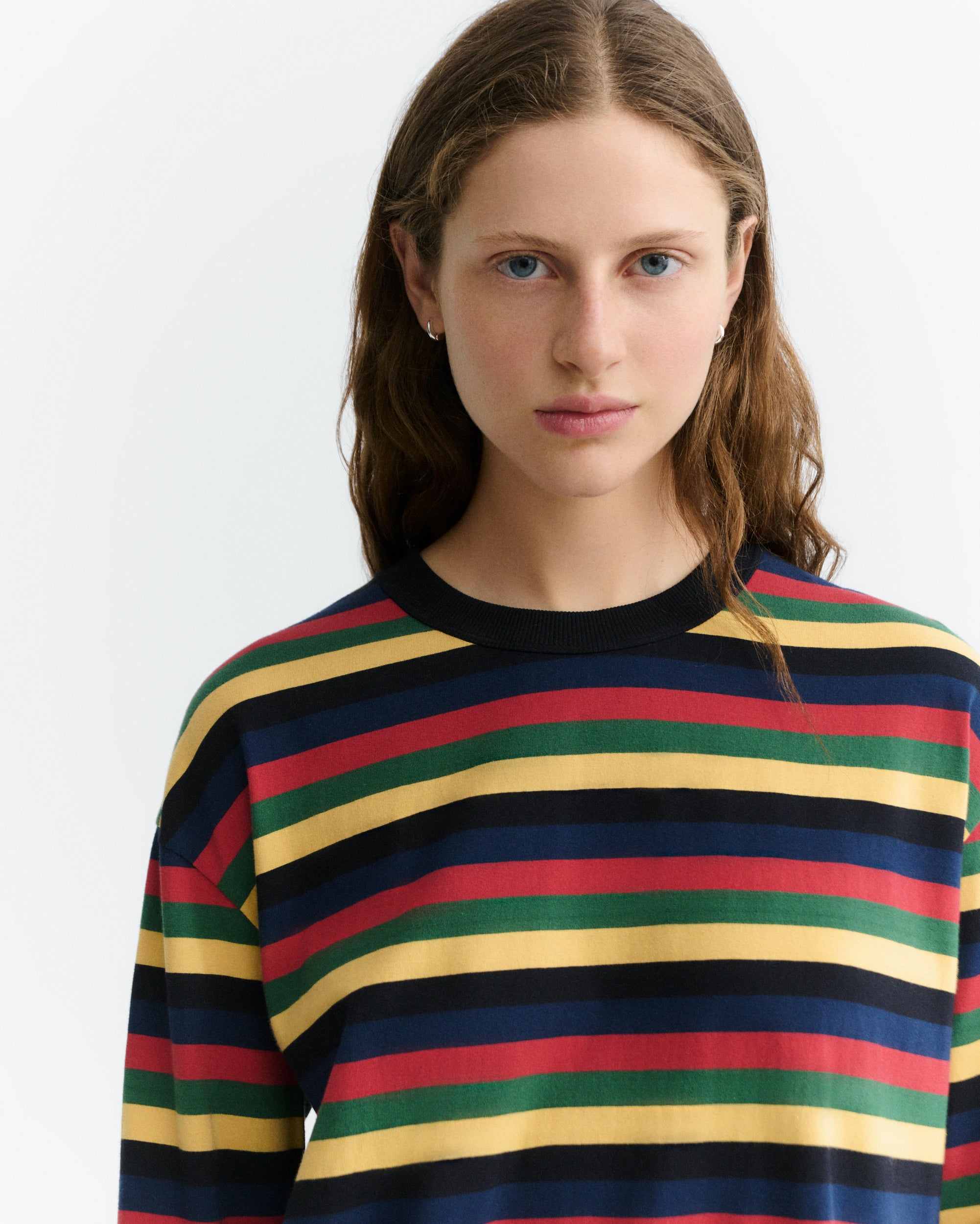 Camiseta THINKING MU Emily R Rex Yarnd Dyed Multicolor - vista oficial 4