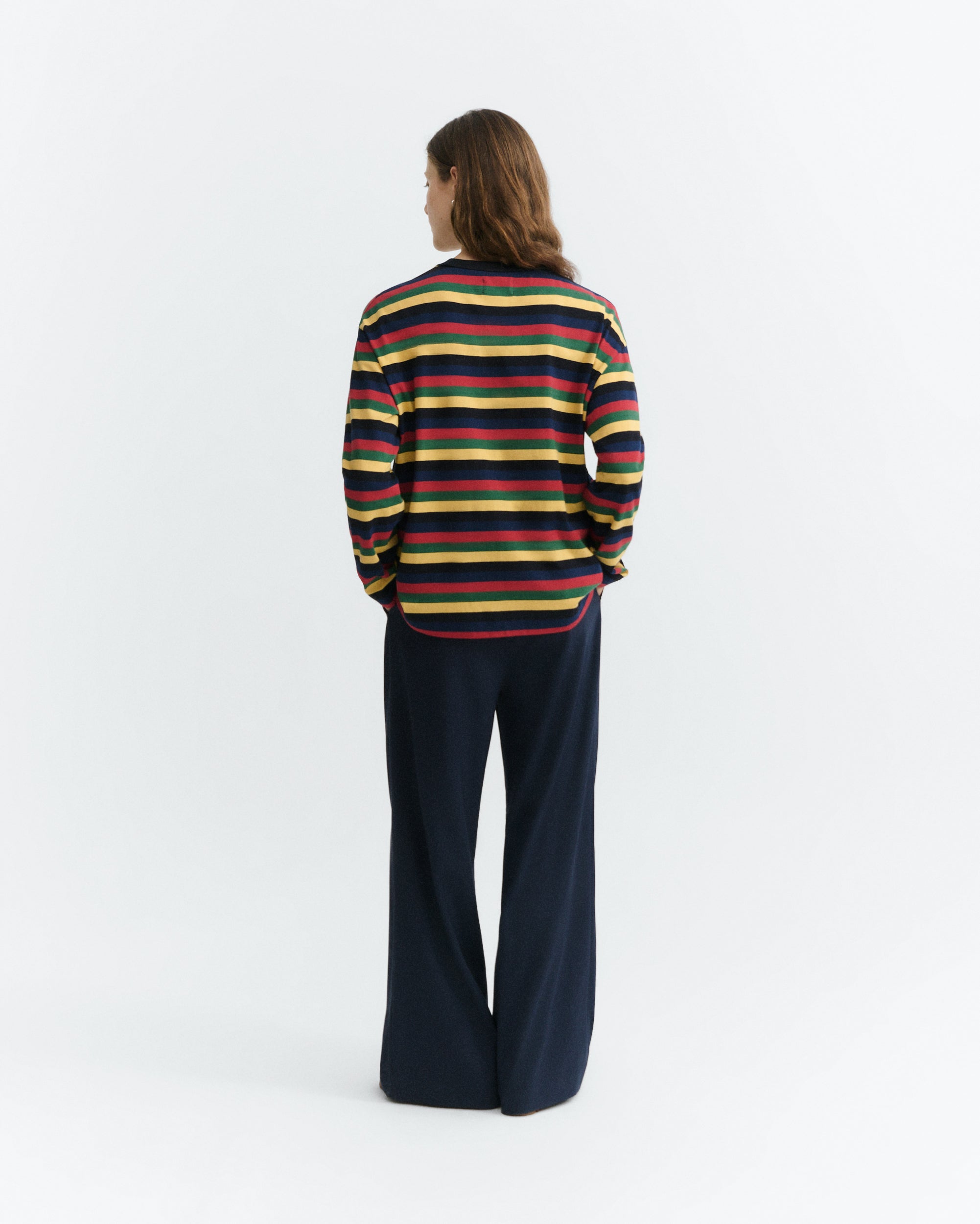 Camiseta THINKING MU Emily R Rex Yarnd Dyed Multicolor - vista oficial 5