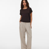 Camiseta VERO MODA Plain Chocolate torte