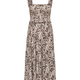 Vestido Largo ONLY Onllumira Pumice stone HOT FUDGE PAISLEY