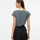 Camiseta VERO MODA Filli Balsam green Dark Green