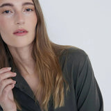 YERSE Annie Khaki Strick-Overshirt