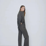 YERSE Annie Khaki Strick-Overshirt