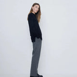 YERSE Santsa Anthracite Houndstooth Trousers