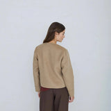 Chaqueta YERSE Gabrielle Handmade Reversible Ocre
