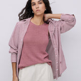 Camisa YERSE Siren Popelín Ecru Oxid