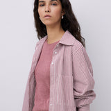 Camisa YERSE Siren Popelín Ecru Oxid