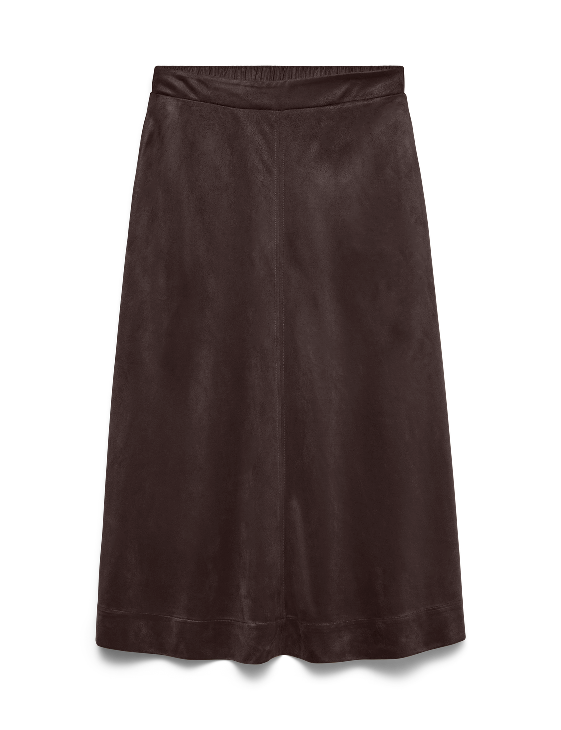 Falda Larga VERO MODA Katty Chocolate torte Dark Brown - ECRU
