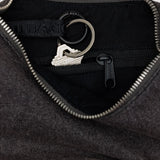 Bolso BAGGU Small Denim Crescent Washed Black Denim