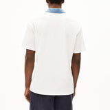 ARMEDANGELS Aadru Retro Light Oatmilk Pigment Blue Polo