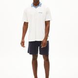 ARMEDANGELS Aadru Retro Light Oatmilk Pigment Blue Polo