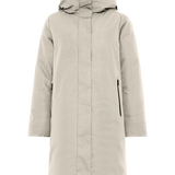 Abrigo Ecoalf de Mujer Makalu Crema Impermeable - ECRU