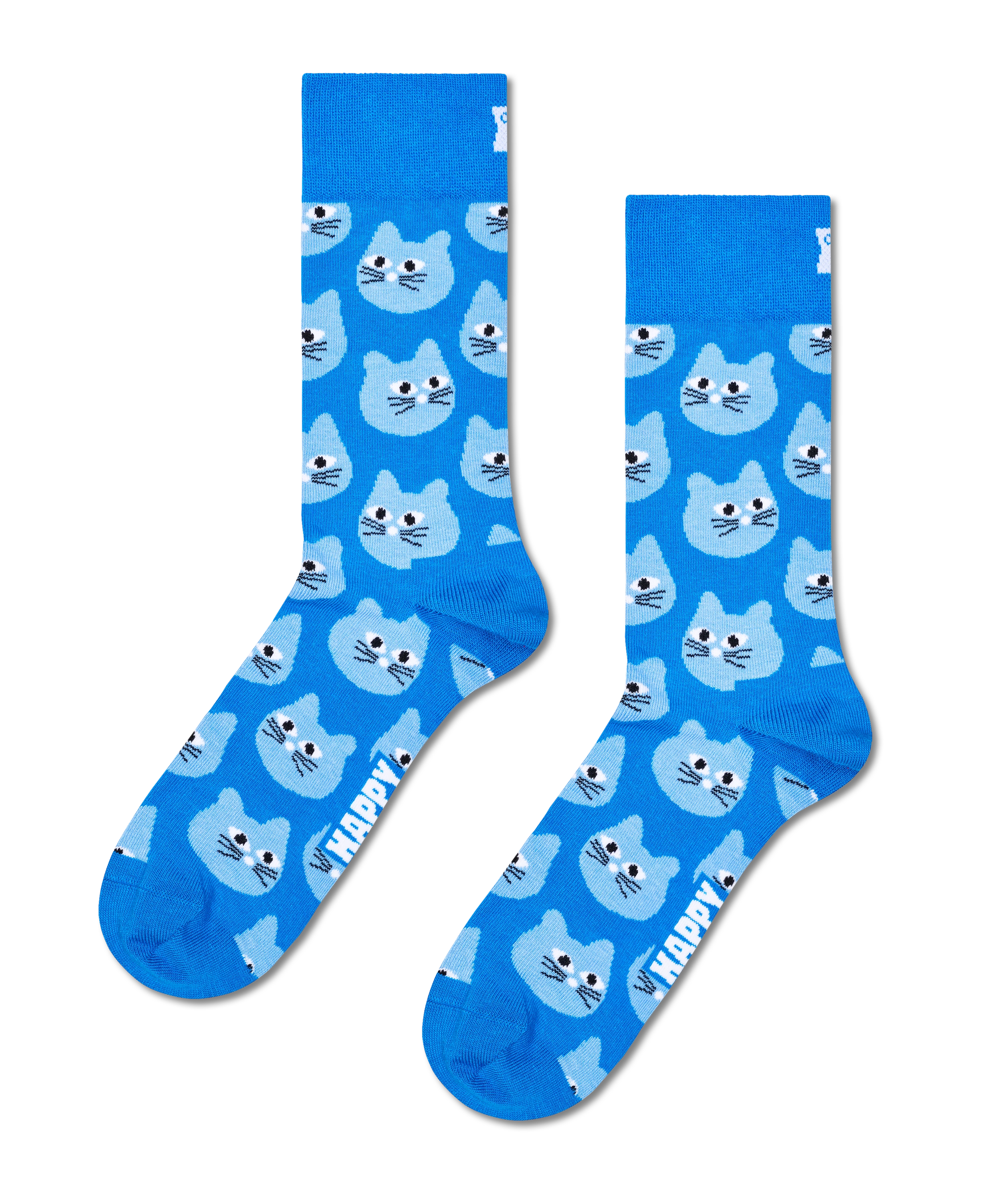 Calcetines HAPPY SOCKS Cat Sock - Azul - foto de producto sobre fondo transparente