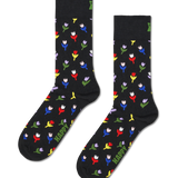 Calcetines HAPPY SOCKS Mini Tulip Sock - Negro - foto de producto sobre fondo transparente