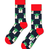 Calcetines HAPPY SOCKS STAR WARS™ Master Yoda Sock - Azul - foto de producto sobre fondo transparente