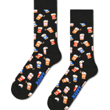 Calcetines HAPPY SOCKS Take Away Latte Sock - Negro - foto de producto sobre fondo transparente