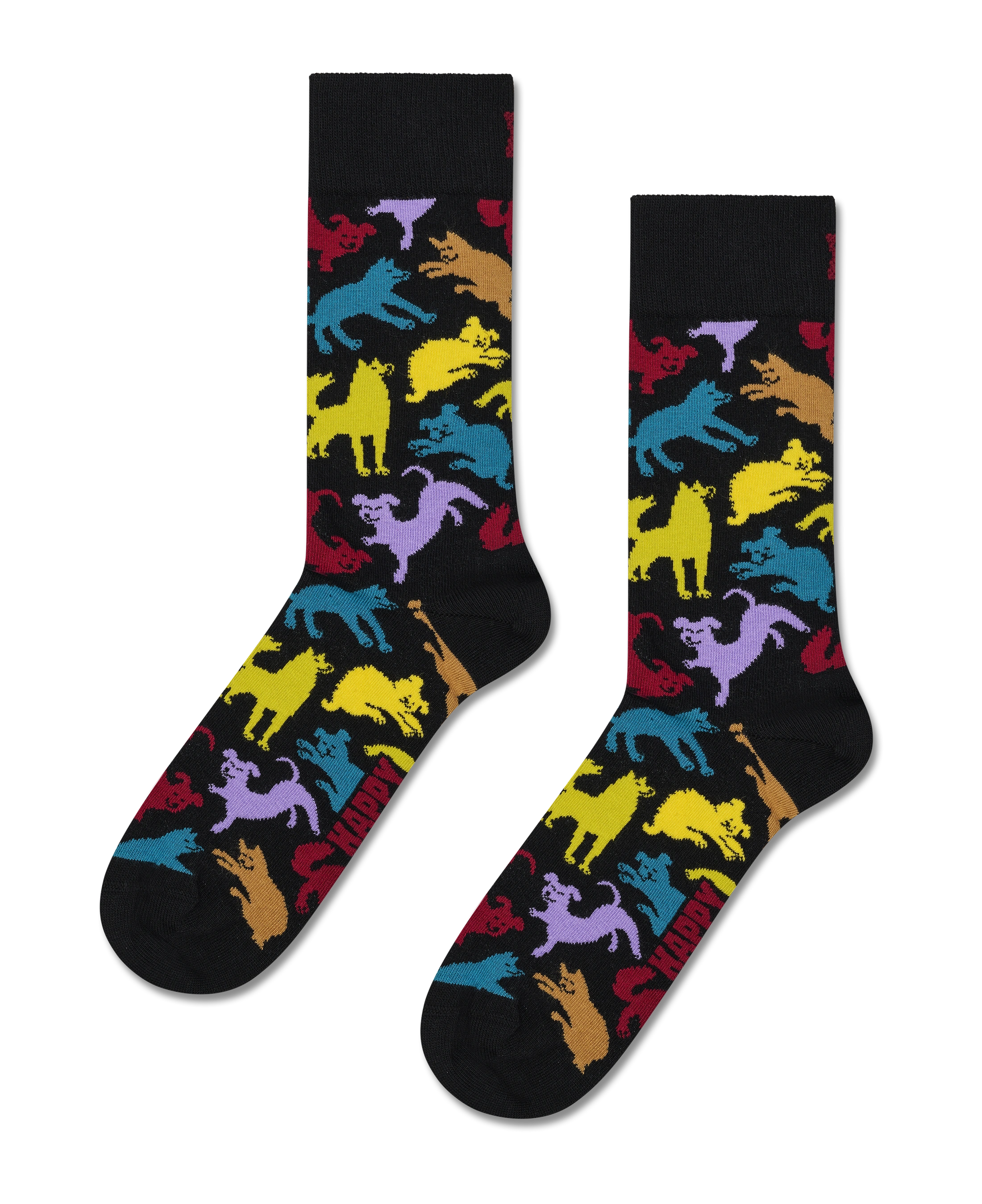 Calcetines HAPPY SOCKS Dog Sock - Negro - foto de producto sobre fondo transparente