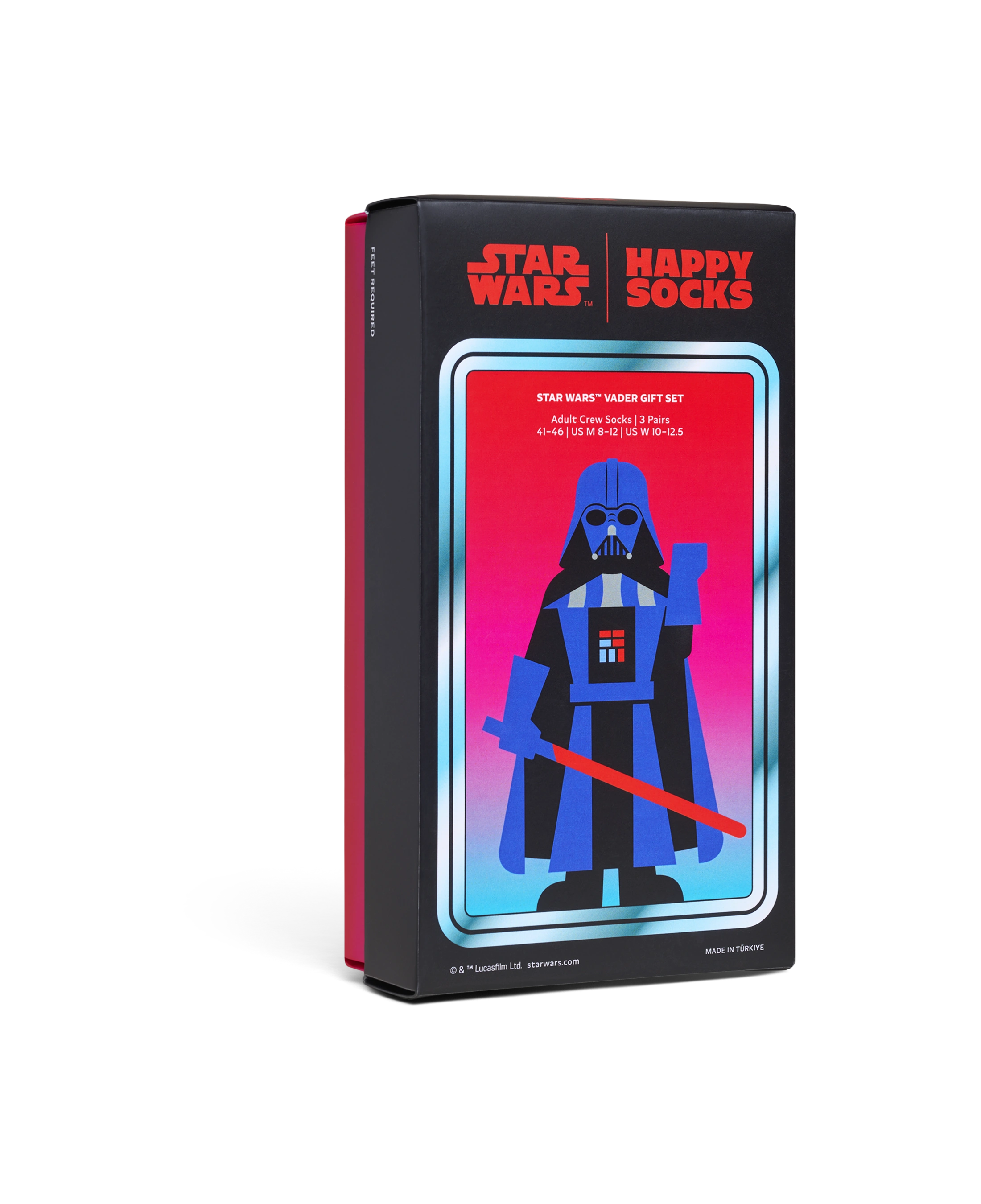 Pack de 3 calcetines HAPPY SOCKS STAR WARS™ 3-Pack Socks Gift Set - Azul - foto de producto sobre fondo transparente