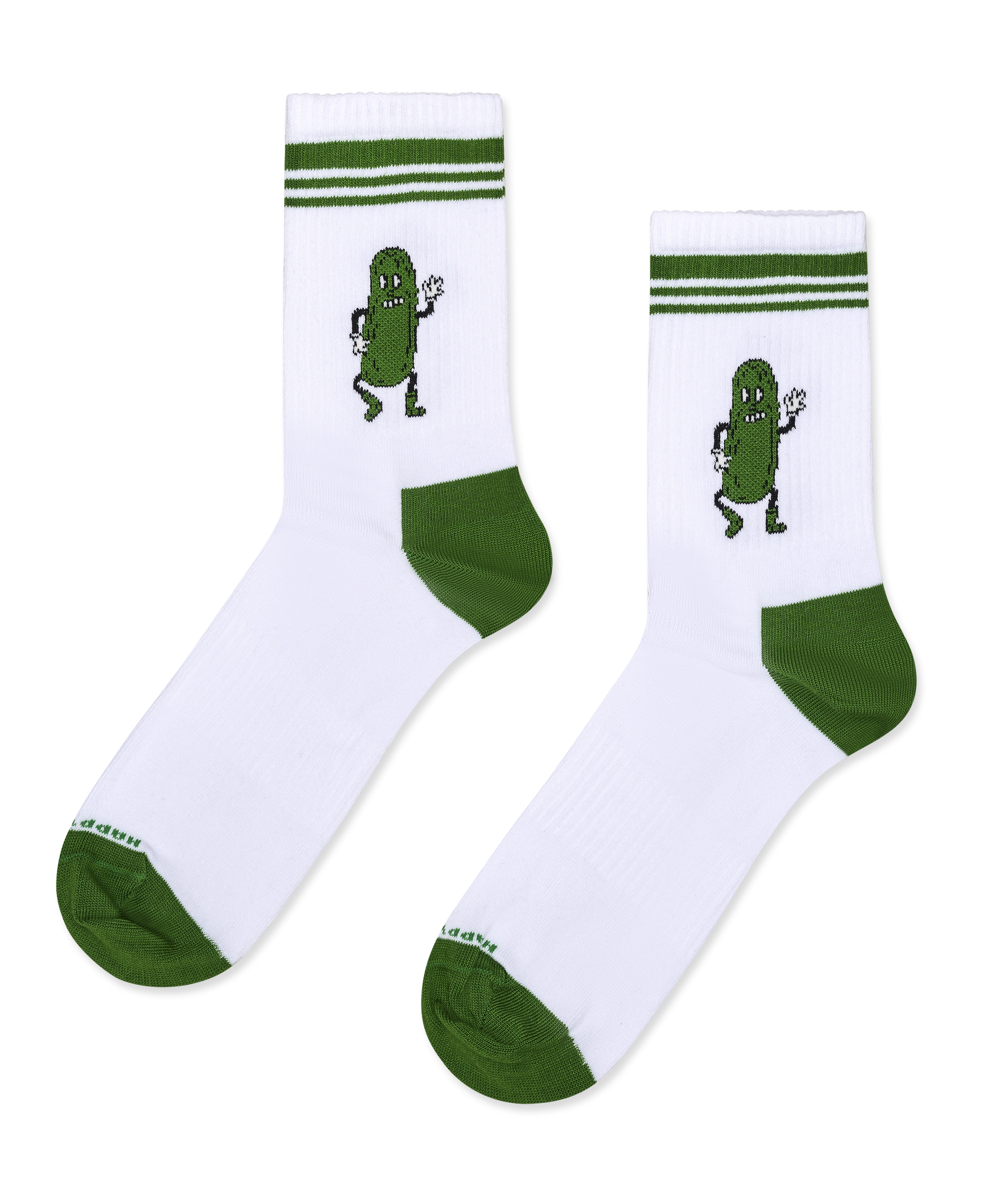 Calcetines HAPPY SOCKS Pickle Sneaker Sock - Blanco - foto de producto sobre fondo transparente