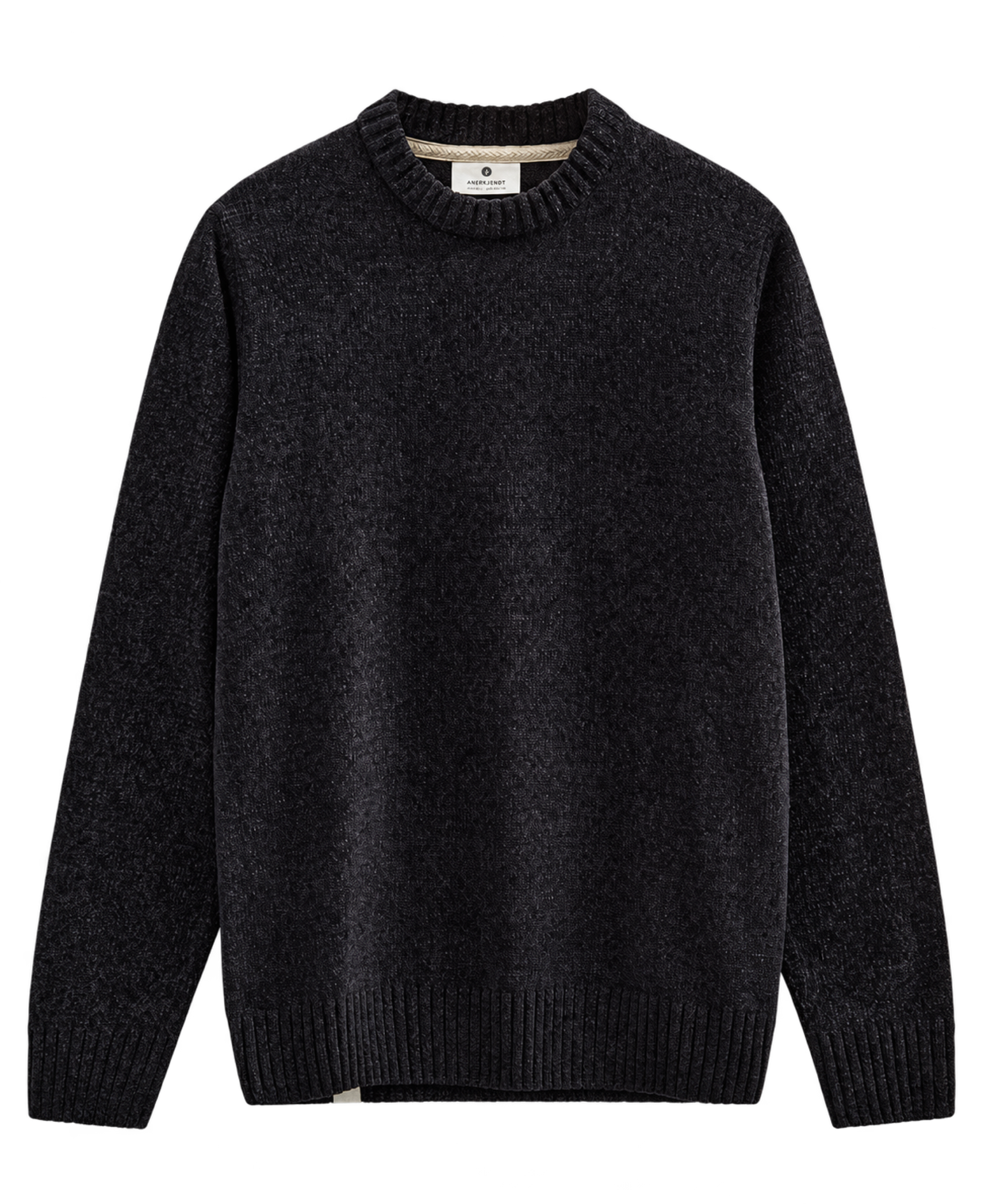 Jersey ANERKJENDT Sune Chenille Knit Caviar