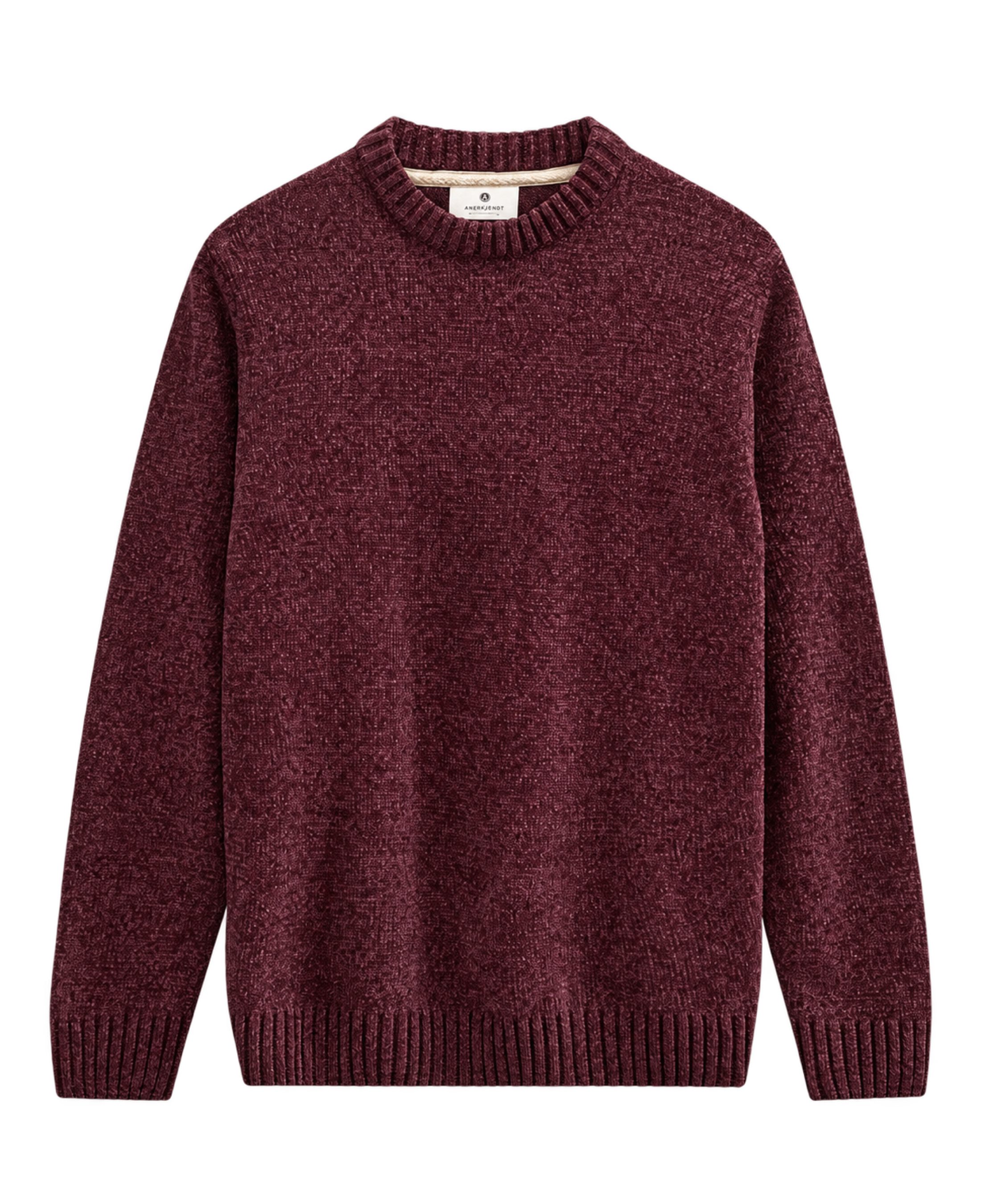 Jersey ANERKJENDT Sune Chenille Knit Vineyard Wine