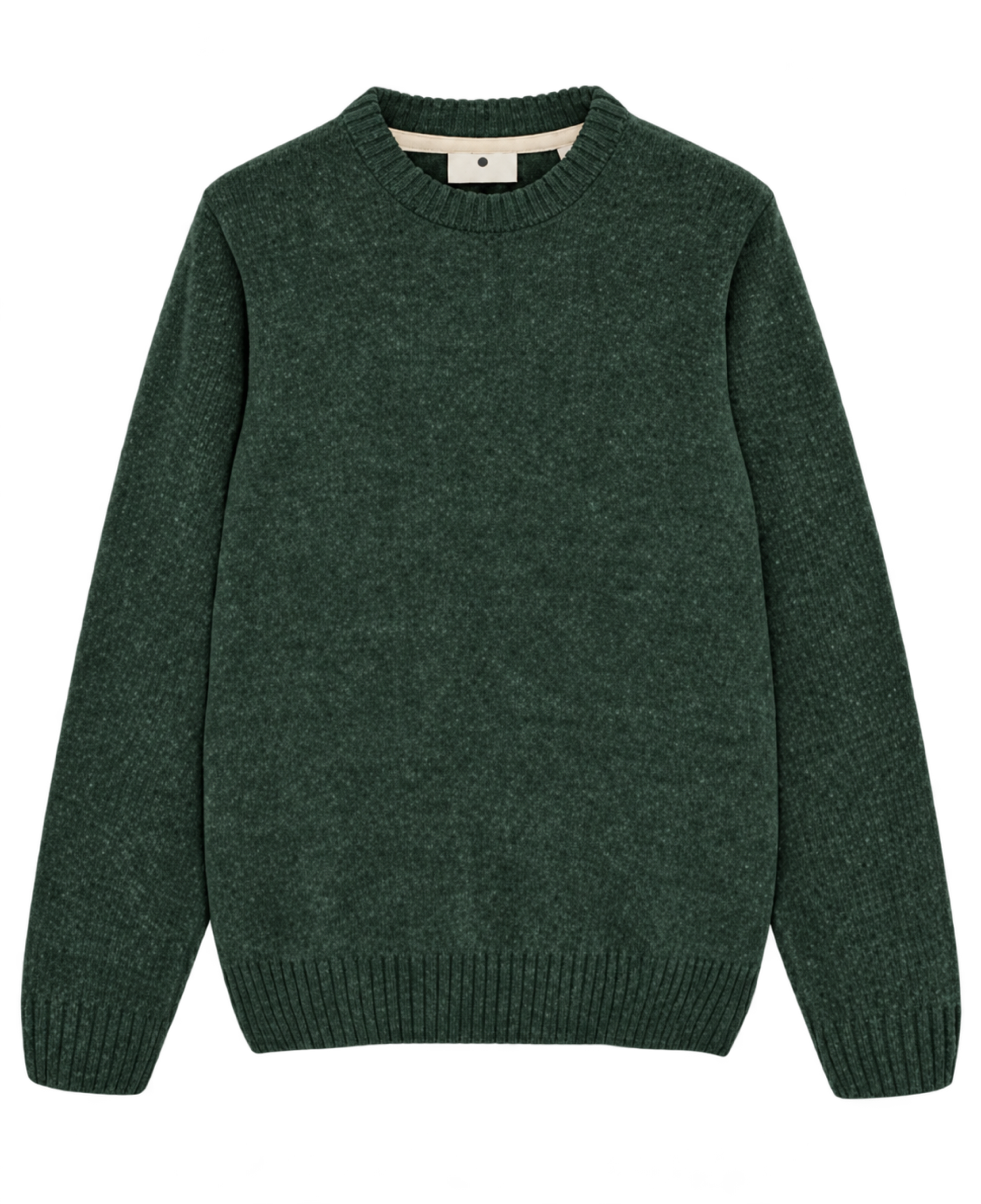 Jersey ANERKJENDT Sune Chenille Knit Hunter Green