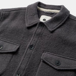 Oscar BOILED WOOL OVERSHIRT - Magnet — vista 2