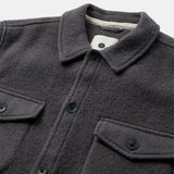 Oscar BOILED WOOL OVERSHIRT - Magnet — vista 2
