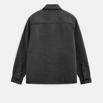 Oscar BOILED WOOL OVERSHIRT - Magnet — vista 3