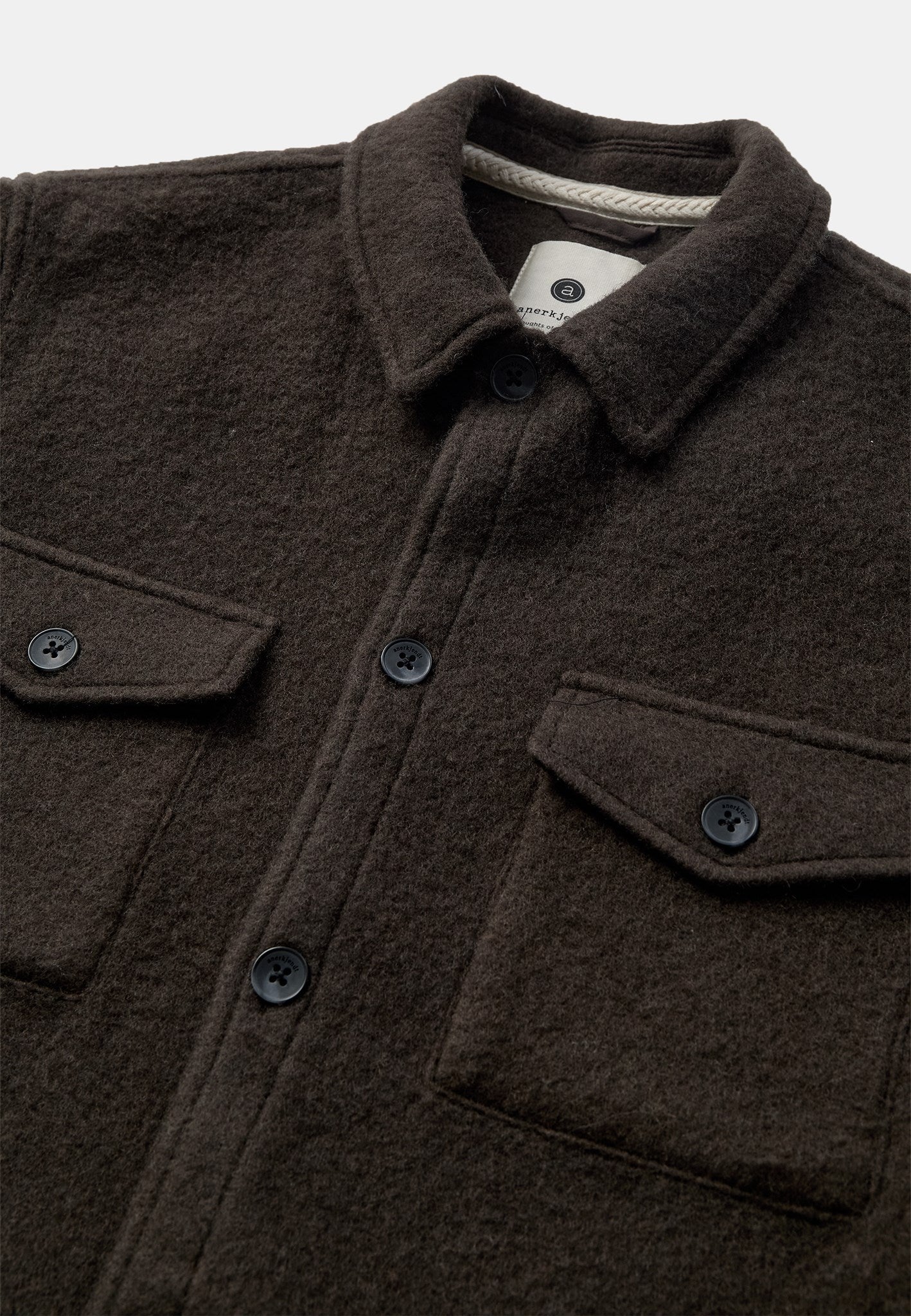 Oscar BOILED WOOL OVERSHIRT - Delicioso — vista 2