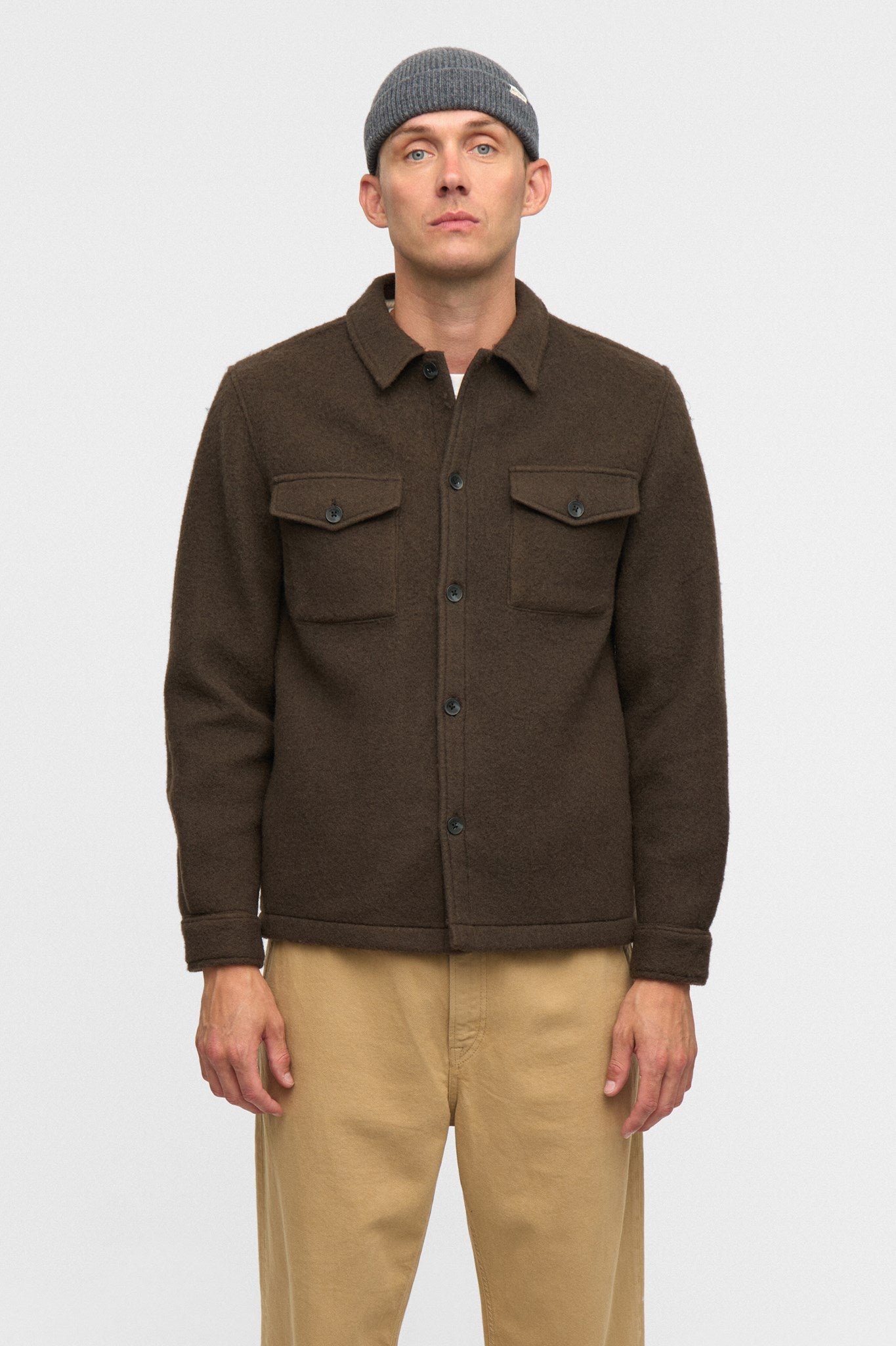 Oscar BOILED WOOL OVERSHIRT - Delicioso — vista 4